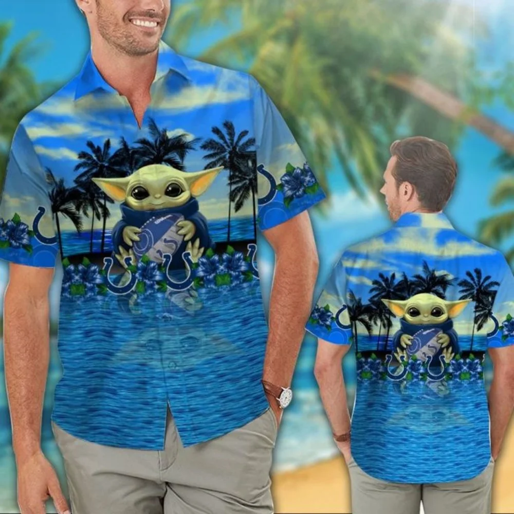 

Disney Hawaiian Shirt Yoda 3d Printed Men's And Women's Fashion 2025 Button Boy Shirt Beach Kids Parent-Child Clothing