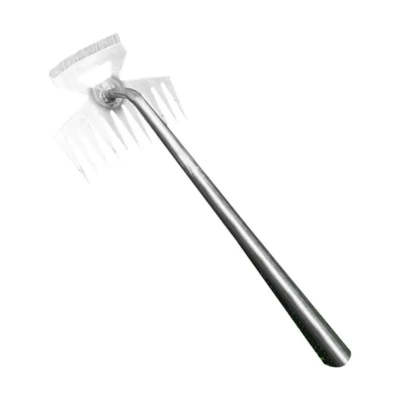 Weeding Artifact Tool Manganese Steel Weed Puller With 11 Teeth Portable Effective Weed Remover With Long Handle Weed Puller For