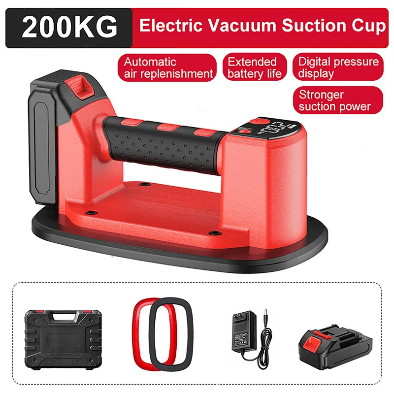 150KG Load-Bearing Automatic Air Replenishment Vacuum Electric Suction Cup For Ceramic Tiles, Glass, And Plank Handling Tools