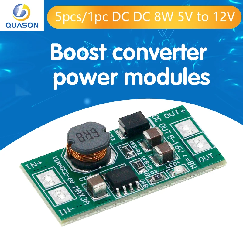 8W USB Input DC-DC 5V to 12V Converter Step Up Module Power Supply Boost Module