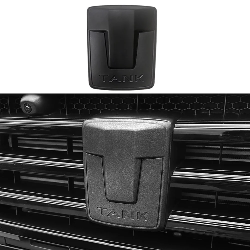 

Car 3D ABS Sticker Front Emblem Badge Decals Black Badge Logo Emblem Cover Fit For Great Wall GWM WEY Tank 300 2021-2024