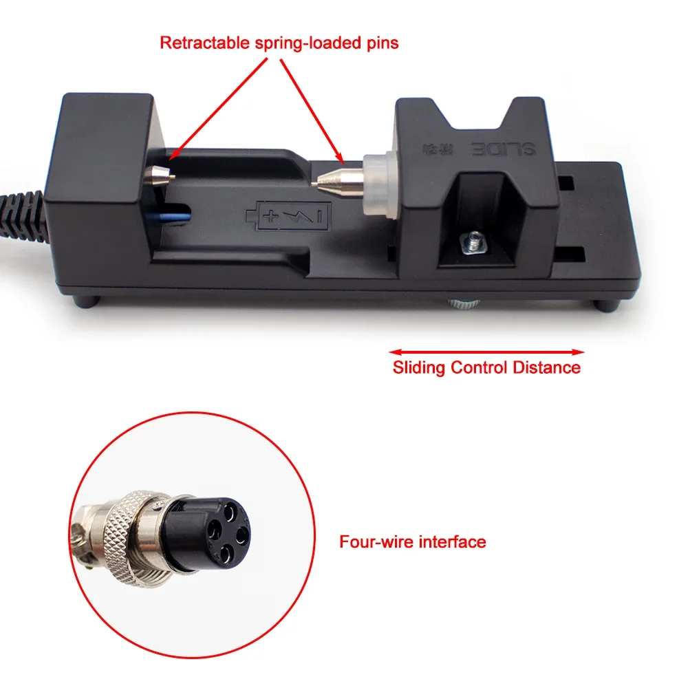 18650 26650 21700 Lithium Battery Four-Wire System Internal Resistance Meter Test Bracket Battery Fixture Clamp Holder