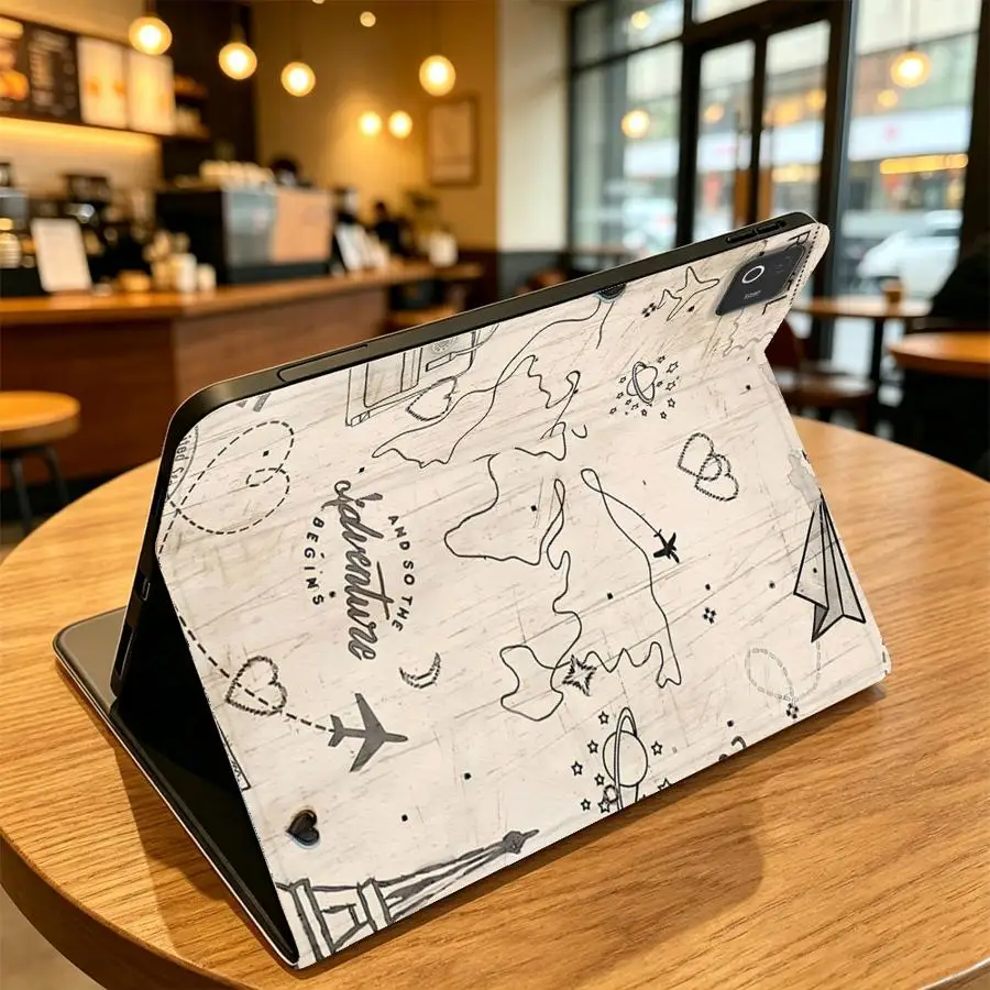 With Pencil Holder Case for Xiaomi Pad 5 6 7 8 Pro Pad 6s Pro 7 Ultra Redmi Pad SE K Pad 8.8 9.7 12.4 Inch Airplane Travel