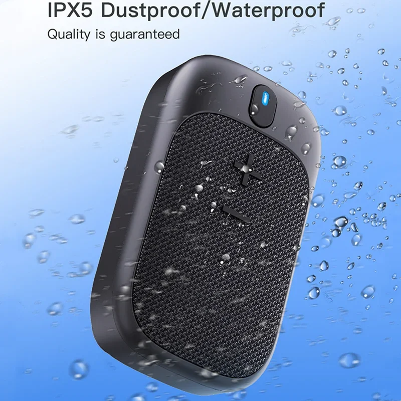 مكبرات صوت محمولة يمكن ارتداؤها مع ميكروفونات مدمجة للموسيقى بدون استخدام اليدين والمكالمات مكبر صوت بلوتوث صغير مقاوم للماء في الهواء الطلق