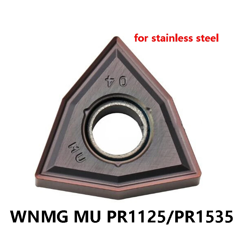 WNMG080408MU PR1125 PR1535 Original CNC Lathe Cutter WNMG080408 WNMG 080408 MU Carbide Inserts Turning Tools Holder Machine Bar