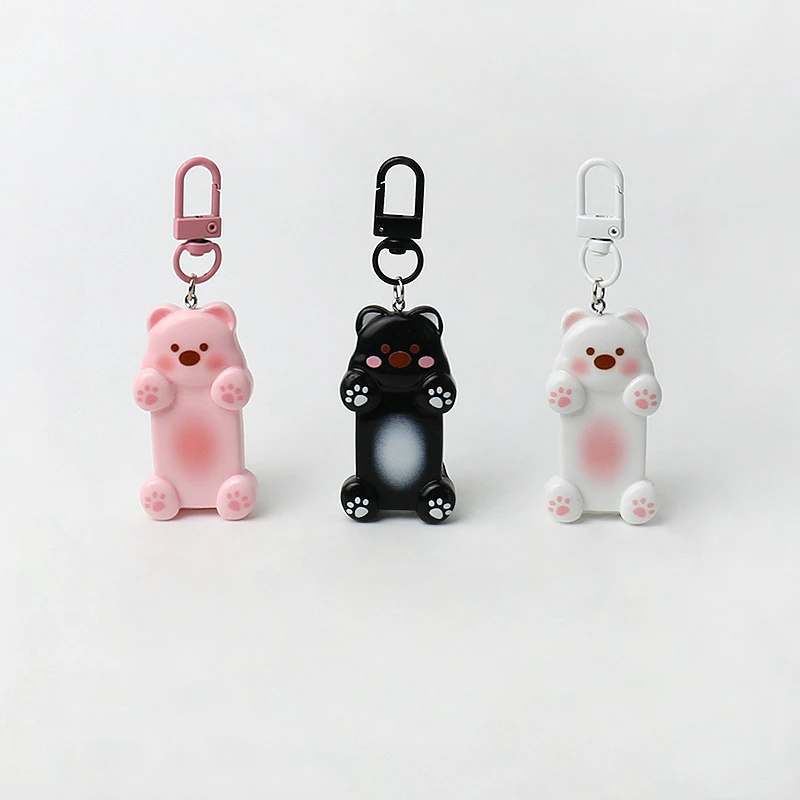 Cute Seeking A Hug Bear Keychain Backpack Pendant Keychains Kawaii Cartoon Animal Sweet Car Keychain for Children's Gift