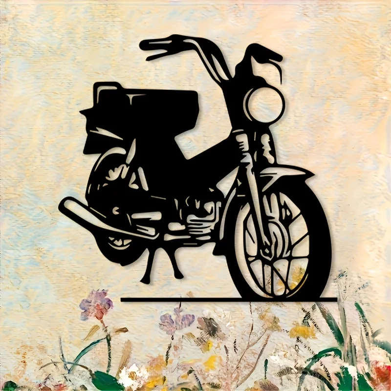 Brand Classic Motorcycle Metal Wall Art Garage Decor Mural Statue Patio Workshop Ornament Gift For Biker Lovers Home Decoration