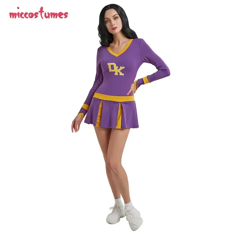 Women's SchoolWomens Check Cheerleader Uniform Dress Cosplay Costume