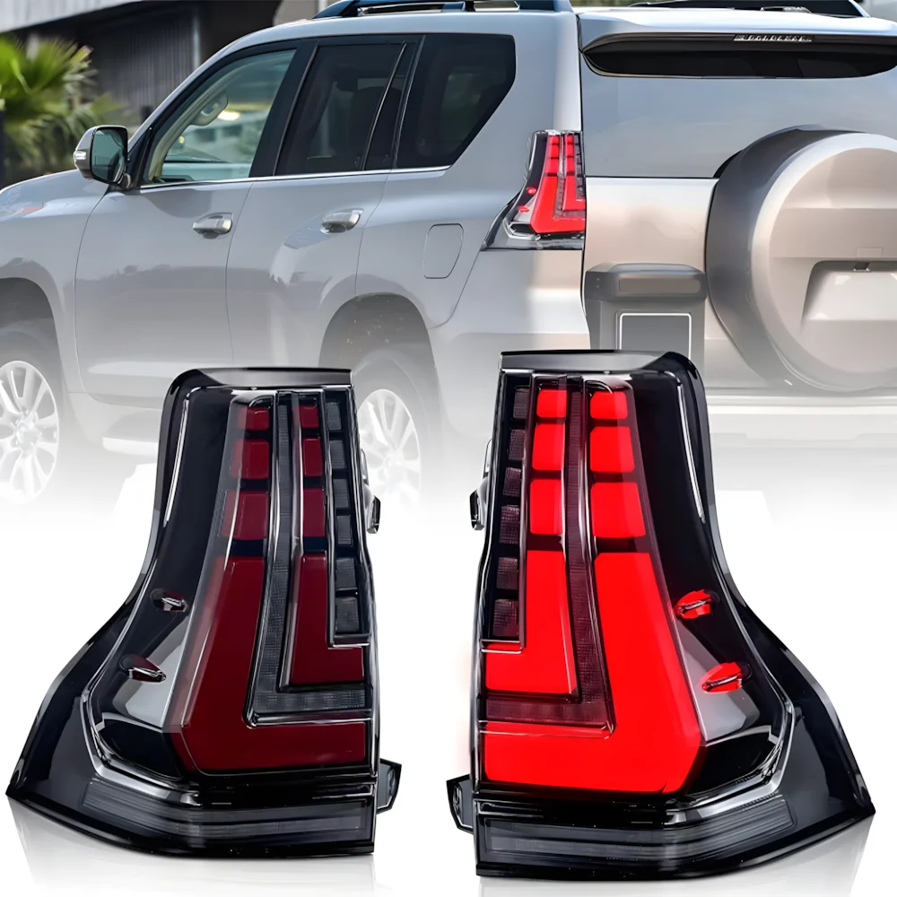 

Для Toyota Prado 2010-2017 авто задние фонари обновление светодиодный Lexus Стайлинг динамический указатель поворота автомобильные задние фонари аксессуары