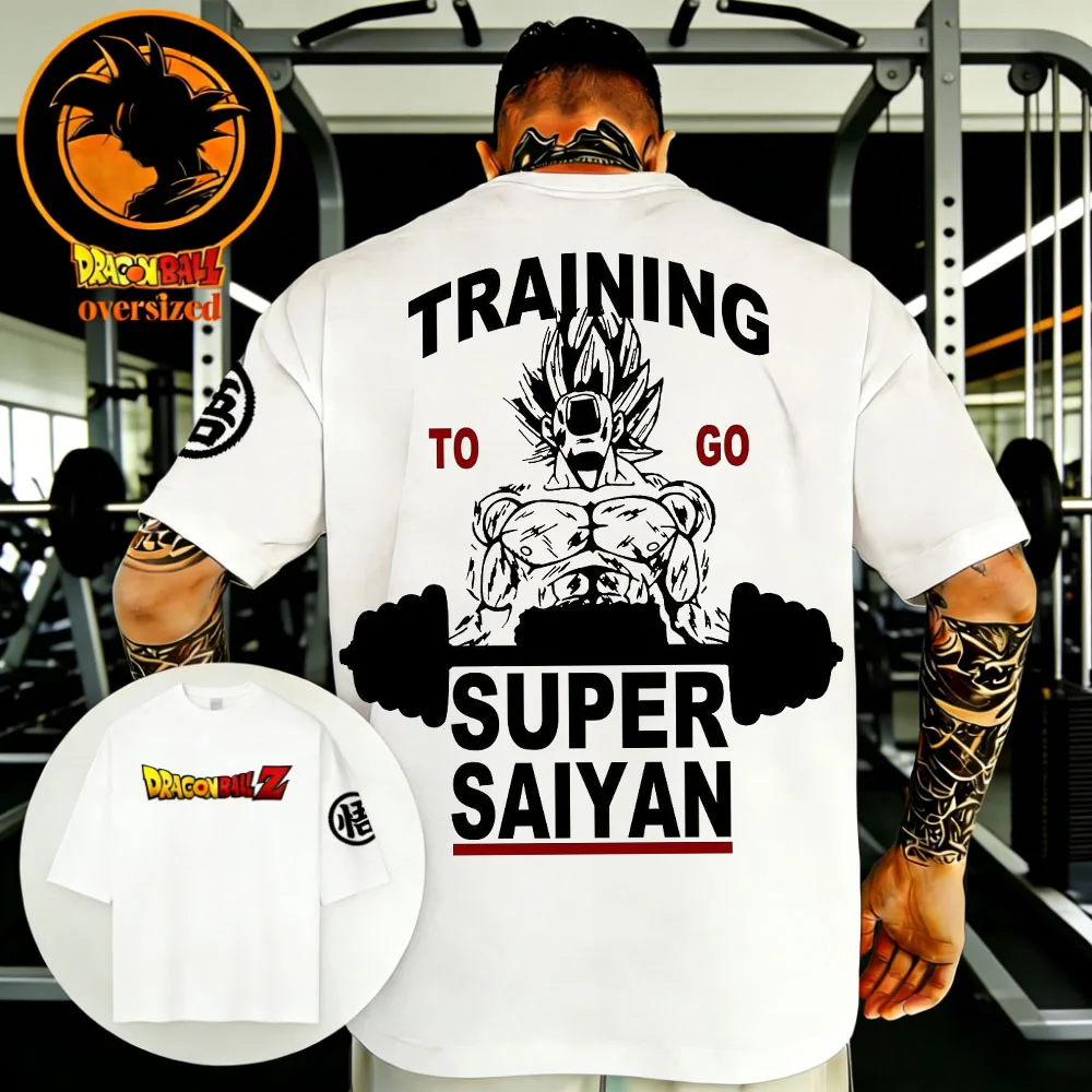 

2026 Summer Dragon Ball Retro High Quality Cotton Men's Oversized Fitness T-shirt Unisex Children's Casual Short Sleeves