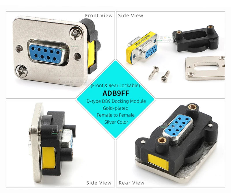 Typ D DB9/15 RS232 Serieller Port Männlich Weiblich Modularer Docking-Buchsenstecker Audio/Video 86 Panelmontage 9/15 Pin VGA-Datenbuchse – Detail 12