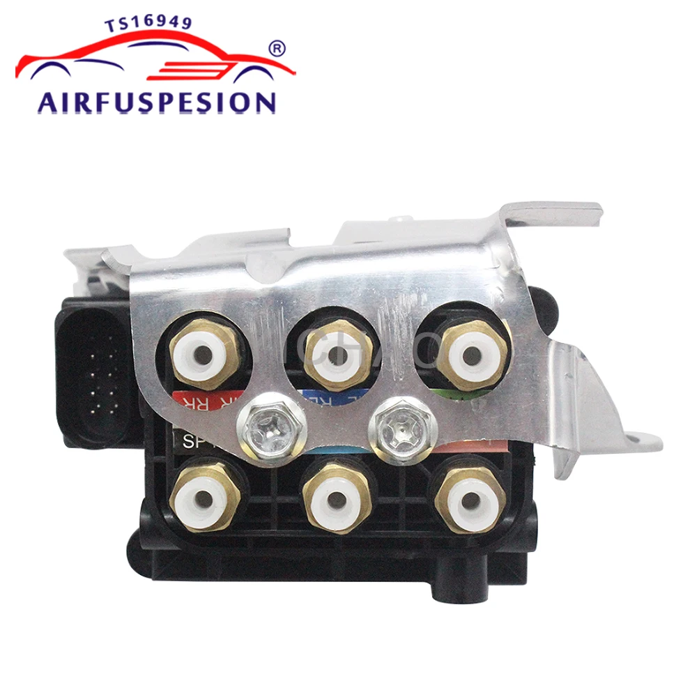 

For Audi Q7 VW Touareg Porsche Cayenne 07-15 Air Suspension Solenoid Valve Block with Bracket 7L0698014 95535890104 4L0698007B