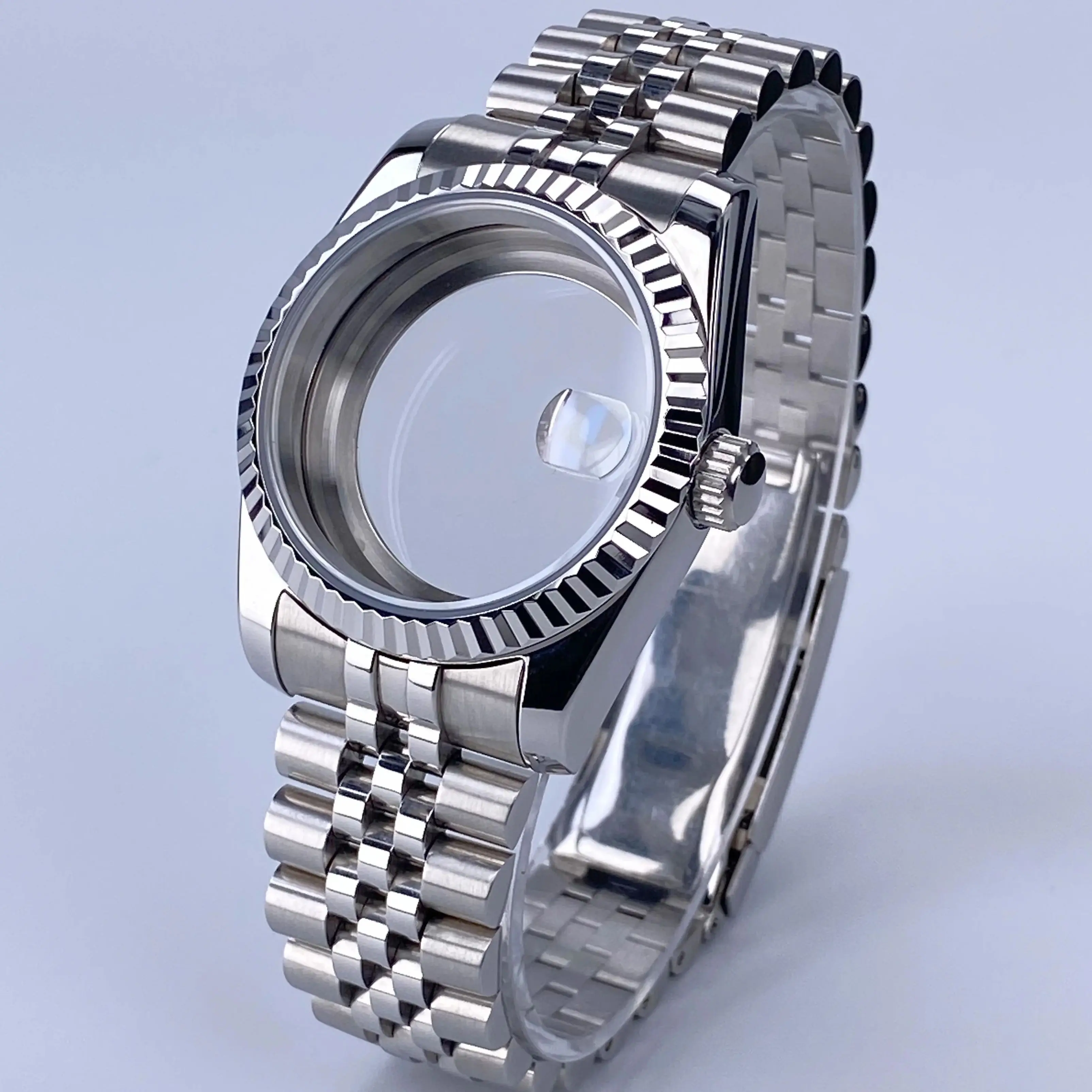 Корпус часов NH35, корпус 36 мм, водонепроницаемое сапфировое стекло, нержавеющая сталь, подходит для механизма NH35, NH36, аксессуары для циферблата 28,5 мм, корпус часов