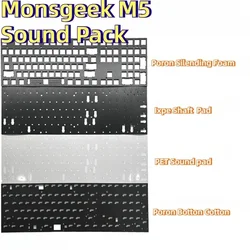 Monsgeek M5 Sound Pack/ Plate for Mechanical Keyboard PC POM FR4 Brass Plate Custom Gaming Keyboard Accessory
