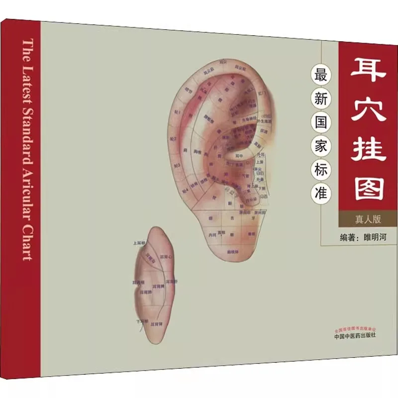 Professional Auricular Acupuncture Chart Book with Detailed Point Locations