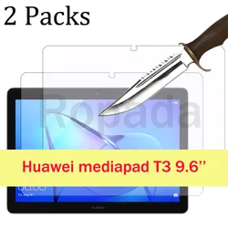 2 Packs screen protector for Huawei MediaPad T3 10 9.6-inch glass film tempered glass screen protection