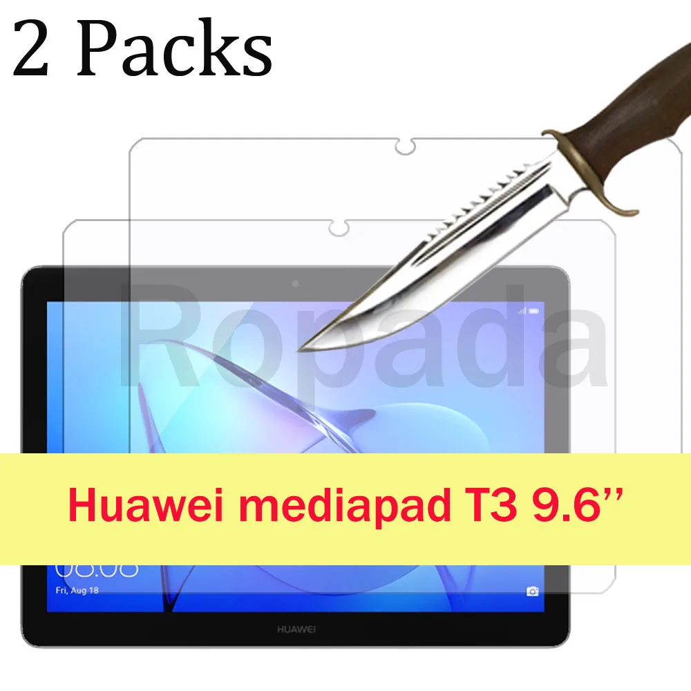 2 Packs screen protector for Huawei MediaPad T3 10 9.6-inch glass film tempered glass screen protection