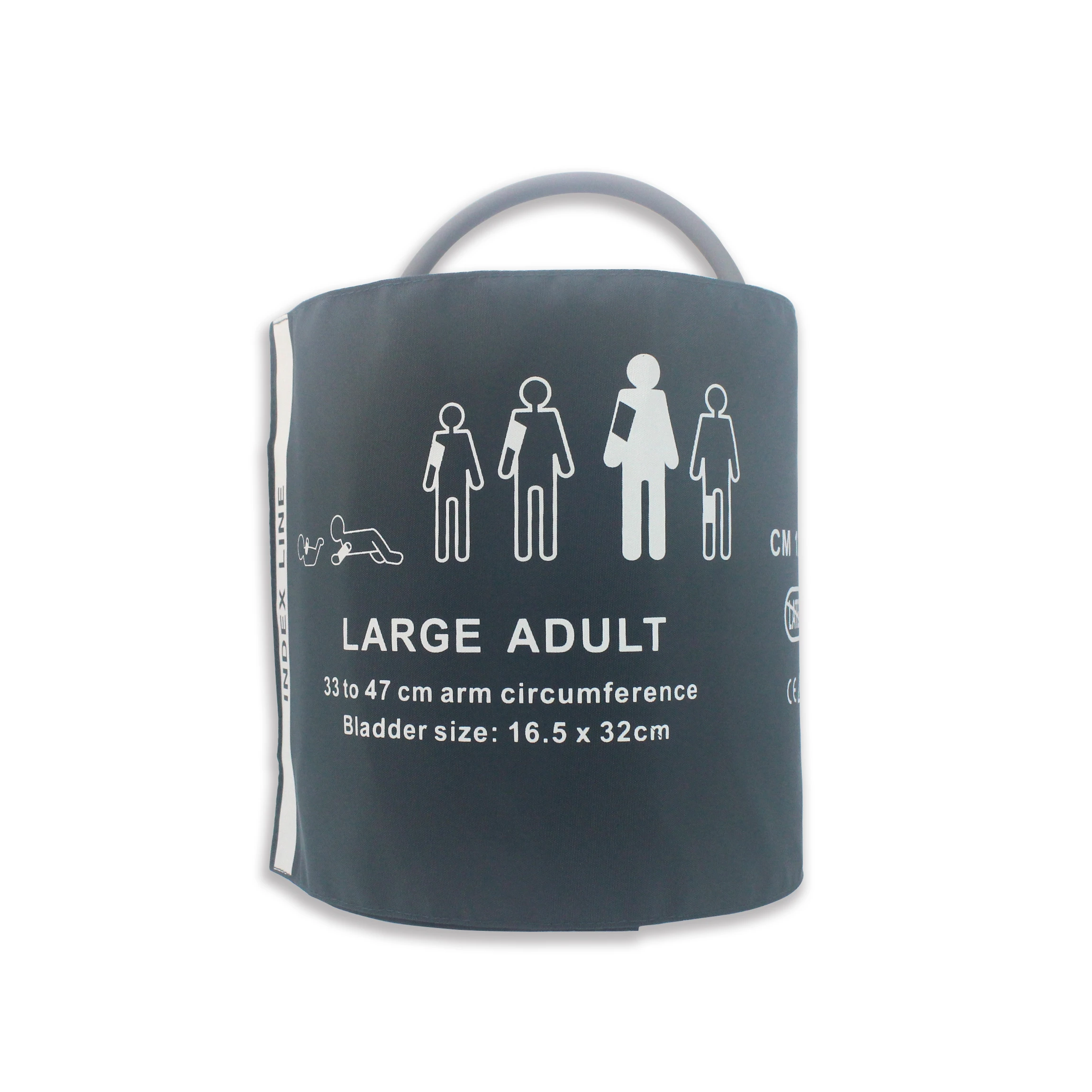 5pcs Large Adult Reusable Single Tube Pressure Cuff with Bag 33-47cm