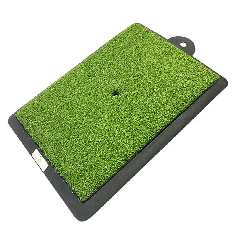 Golf Mat Artificial Turf Training Hitting Mat With No-Slip Rubber Base 18.8 X 11.8 Inch Portable Striking Pad For Men Women Pros