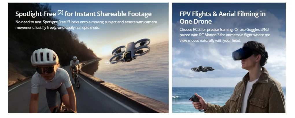 【LOCAL+】Neue DJI Avata 360 Drohne mit 1-Zoll-Sensor, 8K HDR Panorama-Drohne, 4K Einzellinsen-Modus, 20 km Reichweite, 4G verbesserte Übertragung, FPV-Marke – Detail 10