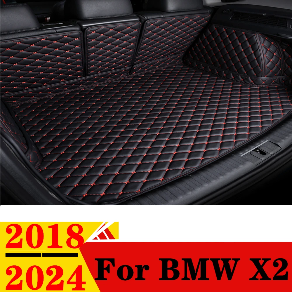 

Коврик в багажник автомобиля для BMW X2 2024 2023 2022 2021-2018 Всепогодная задняя крышка грузового багажника Коврик для хвоста Внутренние детали багажника Коврик для багажника