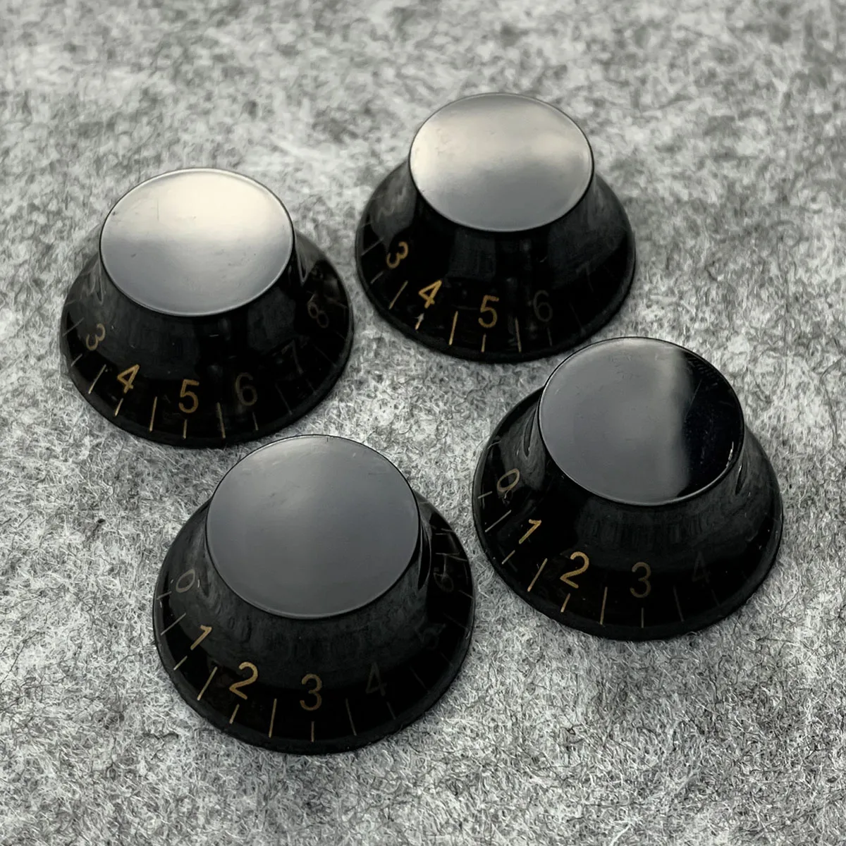 FLEOR 4 STUKS LP Gitaar Knoppen Hoge Hoed Stijl Tone Volume Snelheidsregeling Knoppen Caps 6mm Voor Elektrische Gitaar