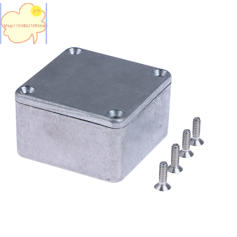 [Y]Silver Aluminium Enclosure Electronic Diecast Stompbox Project Box 1590LB 50*50*3mm