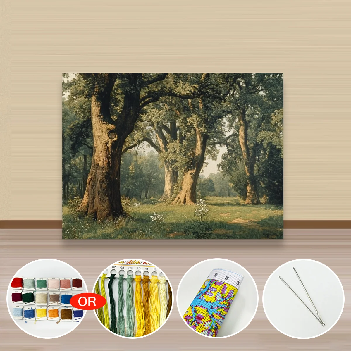 1 Stück 30x40 cm/11,8x15,7 Zoll, 11CT/14CT Kreuzstich-Set, DIY Valentinstagsgeschenk, Stickerei-Set für Festivals, Landschaften – Detail 3