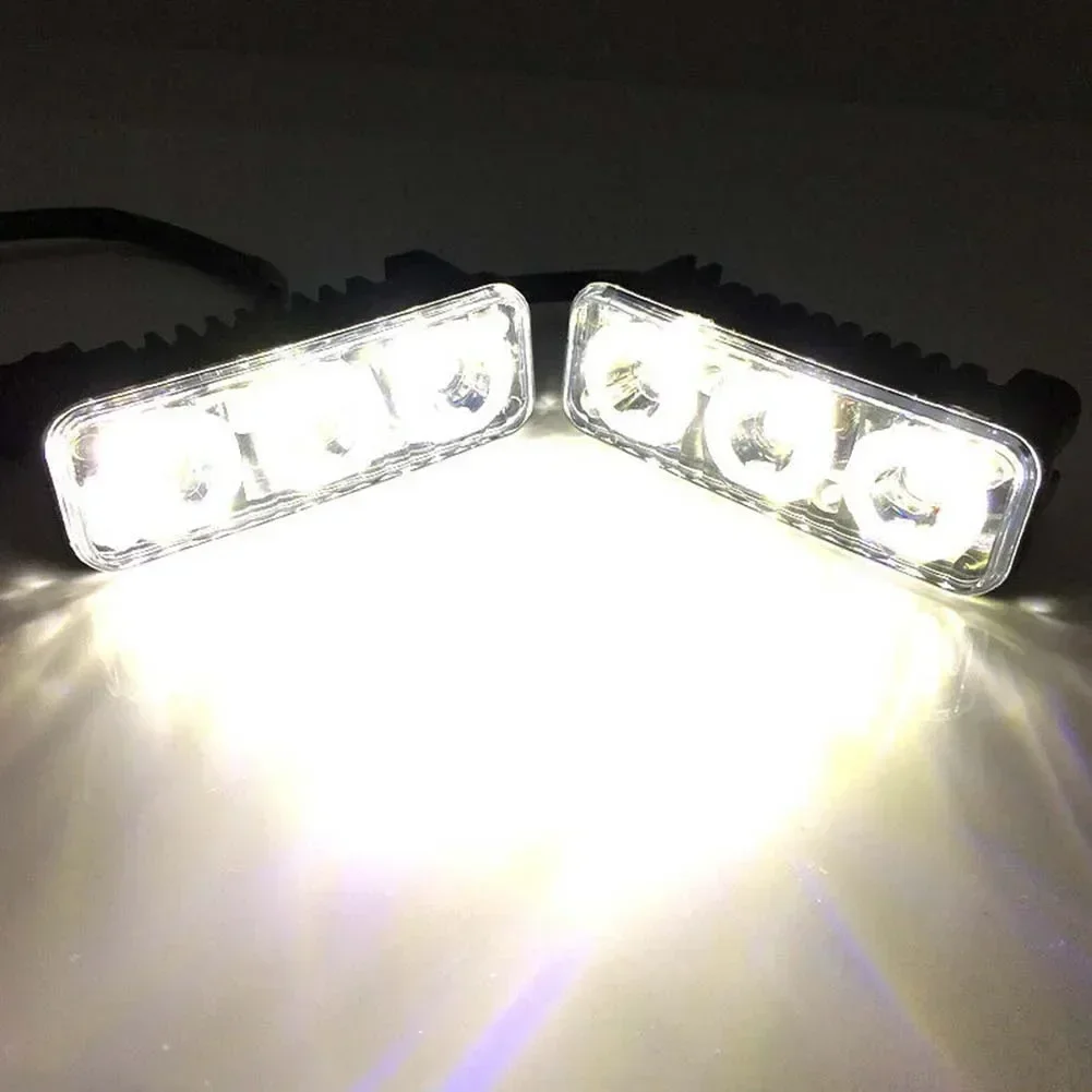 

2pcs LED Car Daytime Running Light Super White High Power Car DRL Daytime Running Light Fog Lamp For SUV Vans Trucks Boats