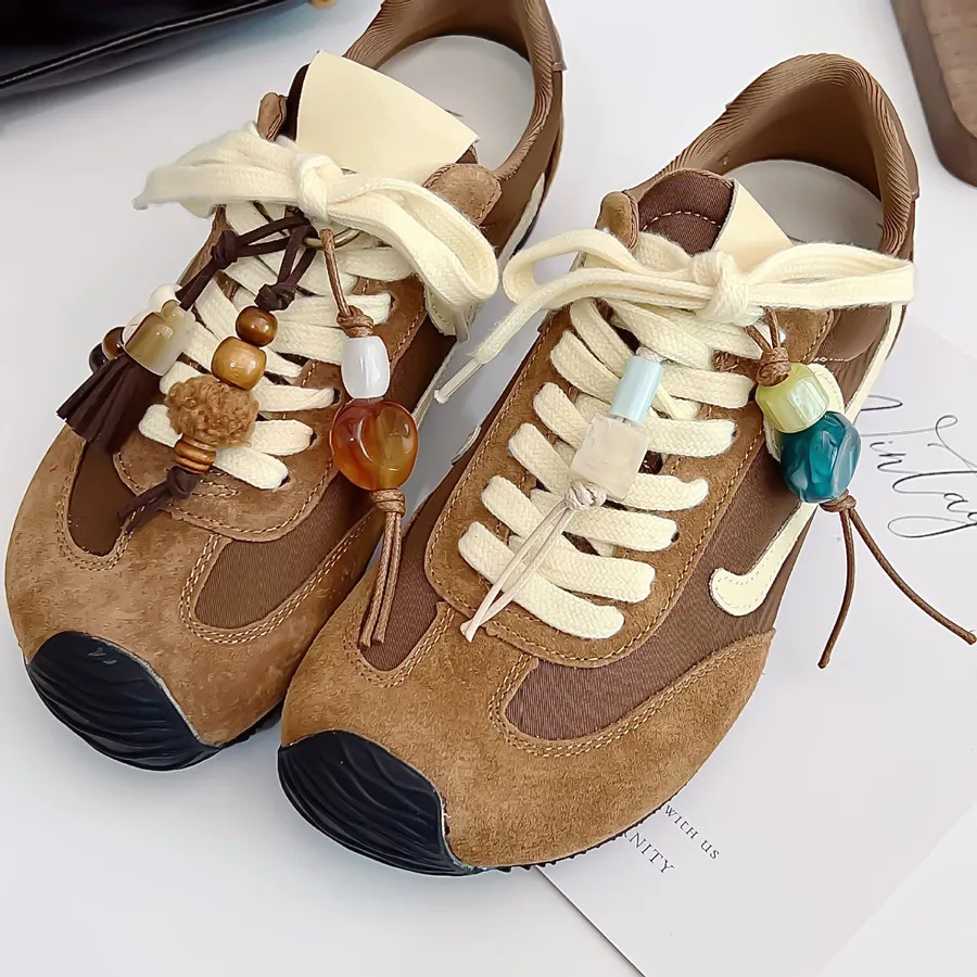 Retro Tassel Plush Shoe Charms Hand Woven Multi-use DIY Accessories Fresh Color Pendants Fashion Decoration for Shoes Cloth Bag