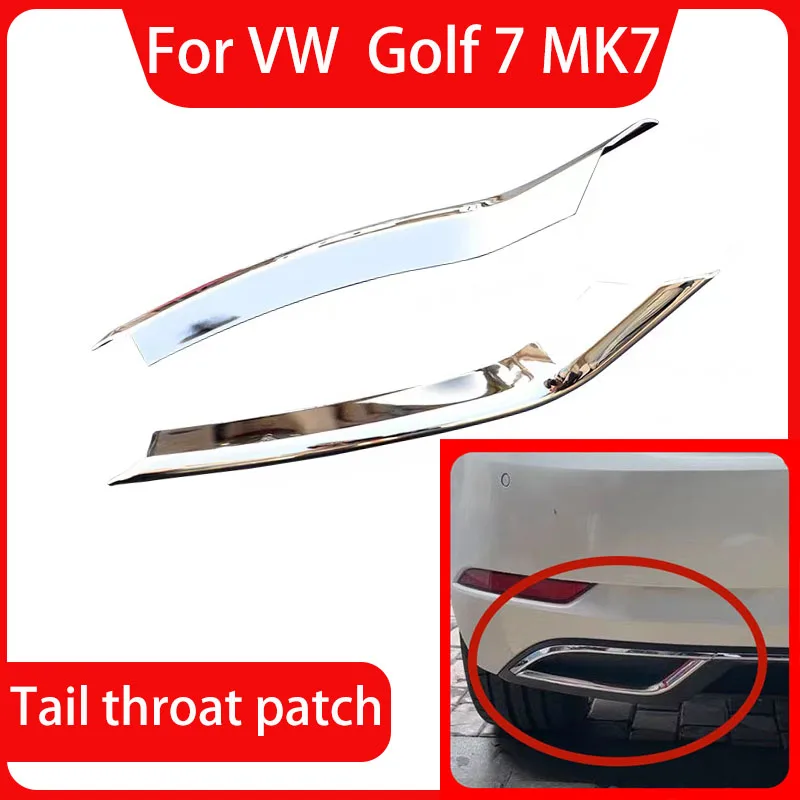 

For VW Volkswagen Golf 7 MK7 Hatchback Stainless Rear Exhaust Muffler Frame Strips Cover Trim Car Styling 2018 2019 2020