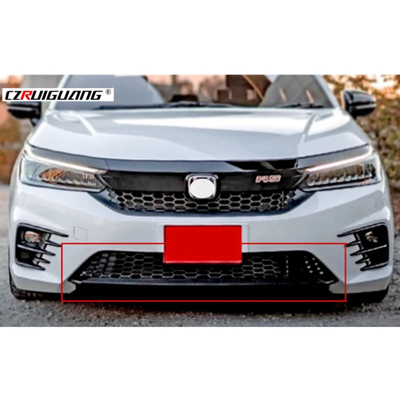 لهوندا سيتي 2020 2021 2022 سباق الشوايات ABS المصد الأمامي شواء الفاصل غطاء العسل اكسسوارات طقم الجسم