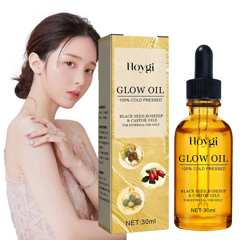 Black Seed Oil Rosehip Oil Cold Pressed For Face Moisturizer Natural Fortifying Hydrates Skin Moisturizing Facial Glow Oil I7A8