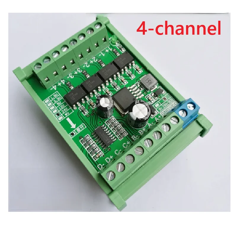 Single end to differential collector to differential microcontroller PLC industrial control card to servo board card HTL to TTL