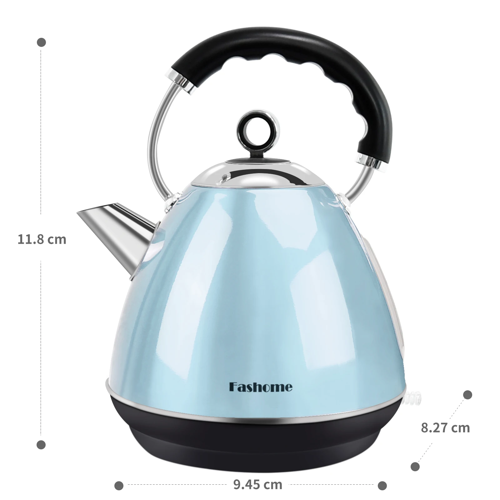 1.7L 120V Electric Kettle Stainless Steel Durable Rust-resistant Safe Auto Shut-off Kitchen Appliances for Home