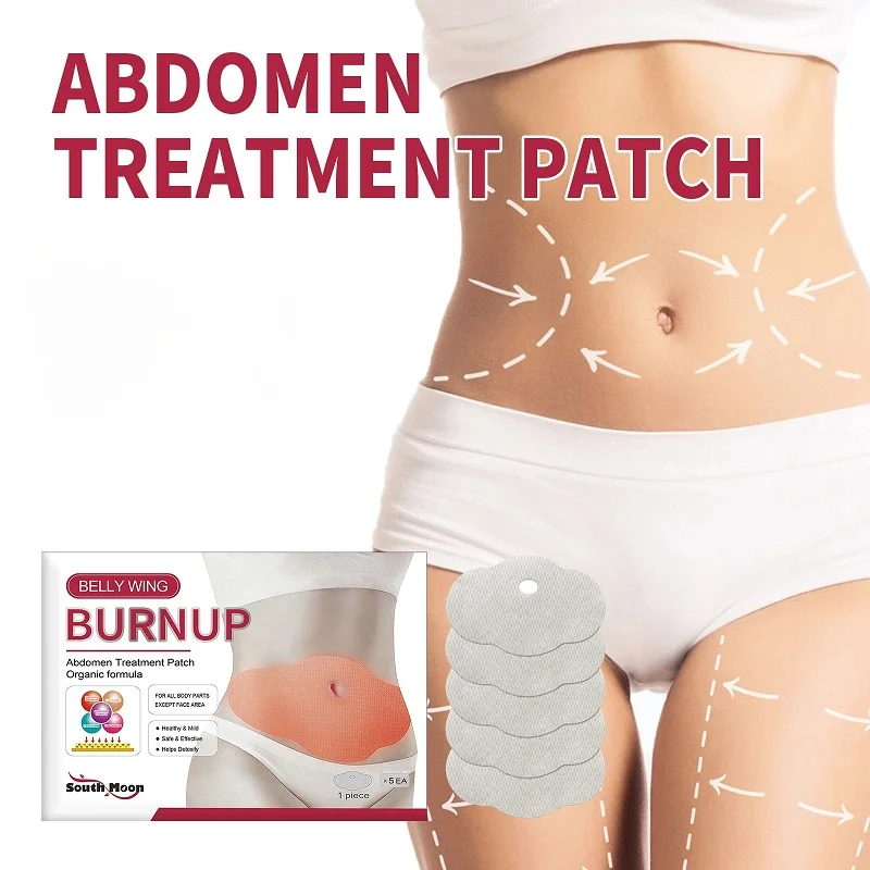 

5-компонентный пластырь для лечения живота, эффективные пластыри для детоксикации живота для женщин, товары с восемью травами, наклейки на живот
