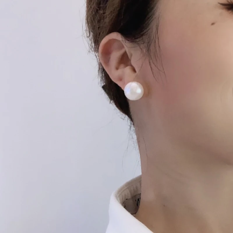 

Подлинные винтажные серьги из белого жемчуга Южных морских пресноводных жемчужин AAA+ 11-12 мм, подарок на каждый день, на вечеринку, на день рождения, бесплатная доставка