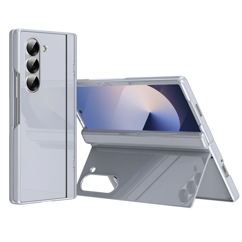 

Magnetic Hinge PC Folding Phone Case For Samsung Galaxy Z Fold 3 4 5 Fold 6 5G Screen Glass All Inclusive Bracket Back Cover