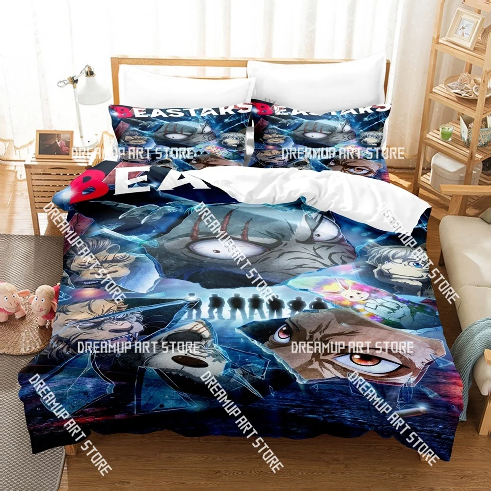 3D Printed Anime Beastars Bedding Set for Boys Girls Duvet Cover Pillowcase Included Twin Queen King Full Single Double Sizes