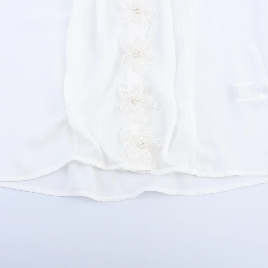 قميص نسائي عصري بتصميم ربيعي جديد من JNLEAOG، ياقة صغيرة قائمة، أكمام طويلة، زخرفة زهور، تطريز ثلاثي الأبعاد، نمط فرنسي، قصة ...