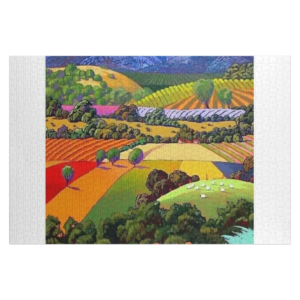 Beautiful View || David Hockney Jigsaw Puzzle Personalized Wooden Name Custom Gift Puzzle