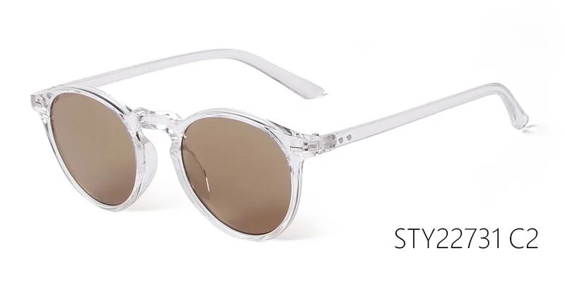 Vintage Mode Runde Sonnenbrille für Damen und Herren 2024 Markendesign Retro Nieten Gelbe Blaue Gläser Eckige Sonnenbrillen Unisex – Detail 8