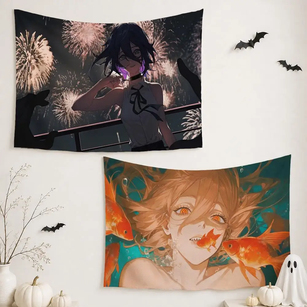 Anime C-Chainsaw Man			 Tapestry Wall Hanging Tapestry Aesthetic Room Decor Banners for Bedroom Living Room Outdoor Party