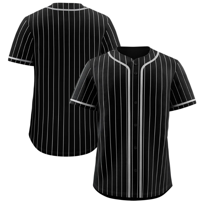 Imagen 7: Customized Baseball Shirt Embroidered With Personalized Name And Number, Buttoned Polyester Softball Jersey, Adult Sports Unifor