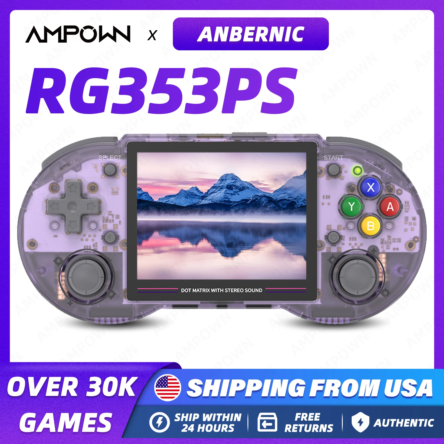 

ANBERNIC RG353PS Retro Game Console 3.5'' IPS Screen Video Game Console Supports Wifi Wireless Controller HDMI Output Kids Gift