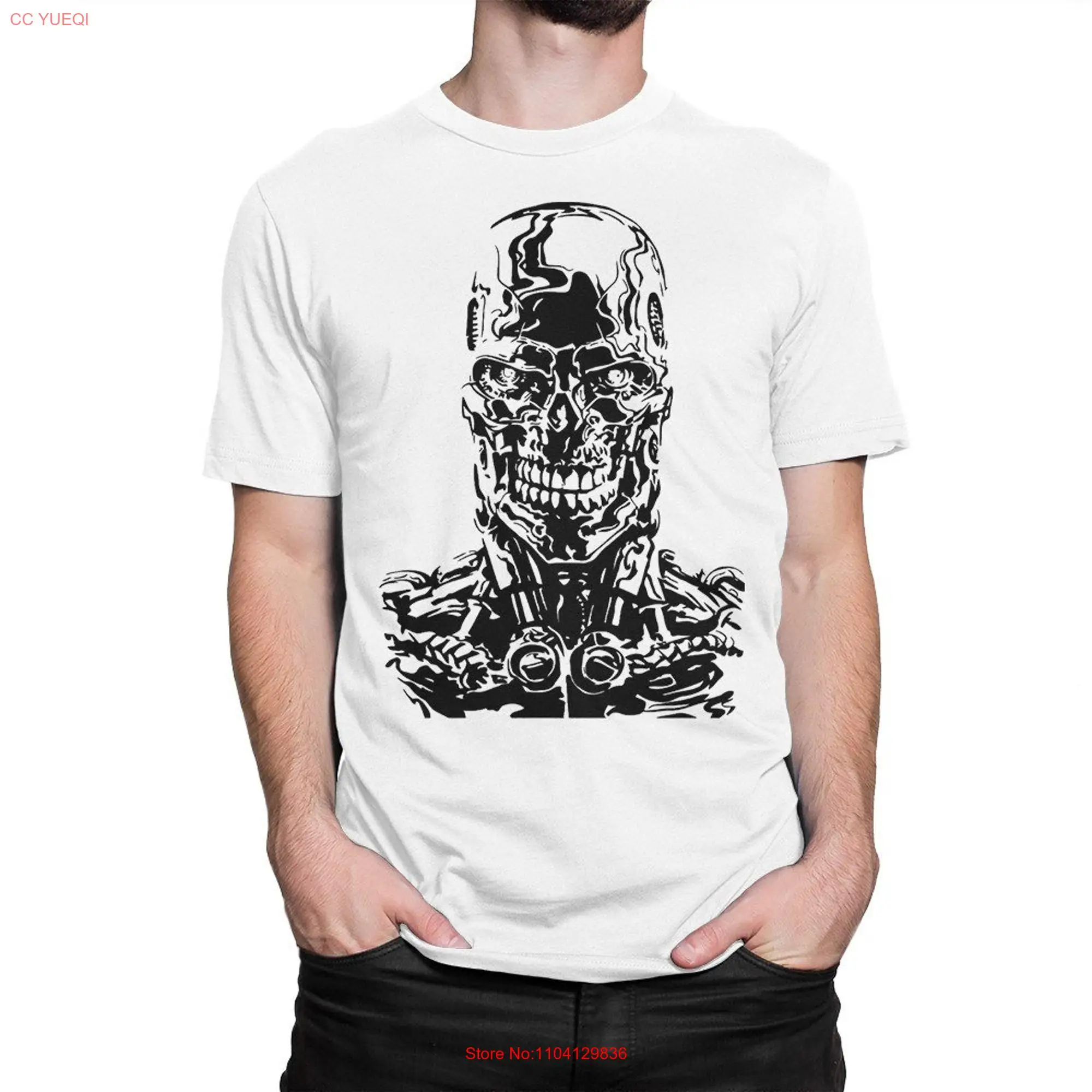 Terminator T 800 Endoskeleton Shirt Men's and Women's Sizes bf 132 long or short sleeves