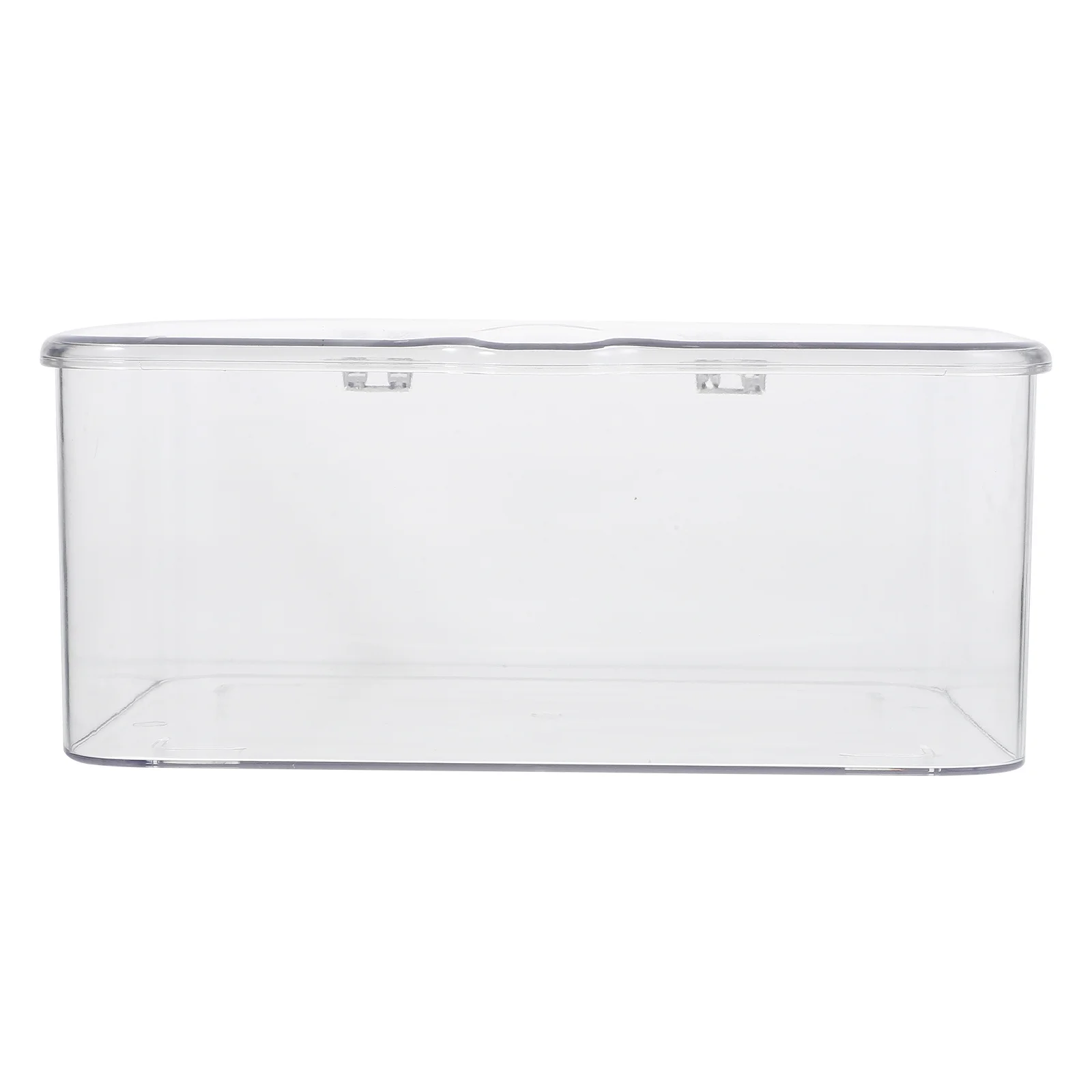 

Transparent Stackable Desktop Storage Organizer Box Large Capacity Sturdy Clear Container For Home Kitchen Tea Cups