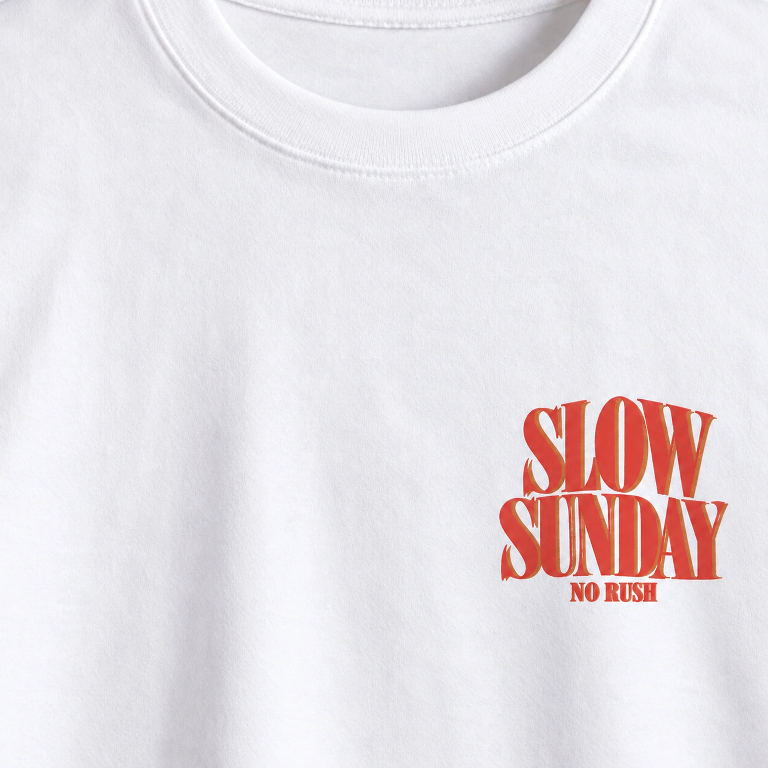 Slow Sunday Typography T-Shirt