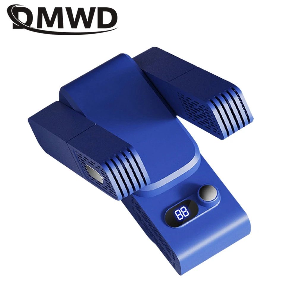 DMWD Asciugatrice elettrica per scarpe Guanti retrattili Asciugatrice Calzini Scaldini Pieghevole Vestiti Calzini Riscaldatore Rimozione odori Temporizzazione 99min