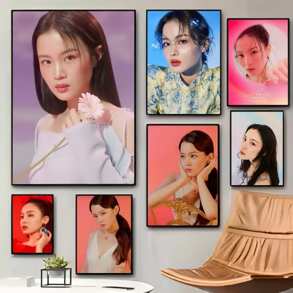 Soulful Vocal Singer L-Lee Hi Poster Sticky Waterproof Coffee House Bar Room Wall Decor Gift